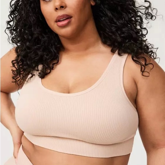 torrid Other - Torrid Seamless Rib Bralette - Rose Dust